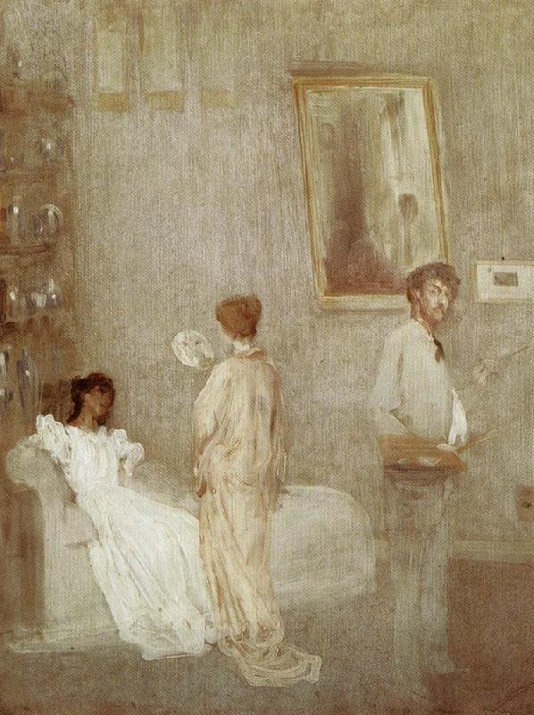 James Abbott McNeil Whistler The Artist in His Studio oil painting picture